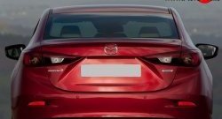 1 699 р. Лип спойлер M-VRS Mazda 3/Axela BM дорестайлинг седан (2013-2016) (Неокрашенный)  с доставкой в г. Горно‑Алтайск. Увеличить фотографию 2