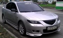 2 599 р. Клыки на передний бампер Style Mazda 3/Axela BK дорестайлинг седан (2003-2006) (Неокрашенные)  с доставкой в г. Горно‑Алтайск. Увеличить фотографию 4