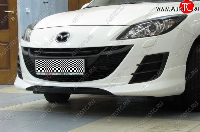 1 049 р. Реснички на фары LENZDESIGN Mazda 3/Axela BL дорестайлинг седан (2009-2011) (Неокрашенные)  с доставкой в г. Горно‑Алтайск