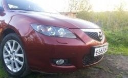 689 р. Реснички на фары Style (длинные) Mazda 3/Axela BK дорестайлинг седан (2003-2006) (Неокрашенные)  с доставкой в г. Горно‑Алтайск. Увеличить фотографию 4