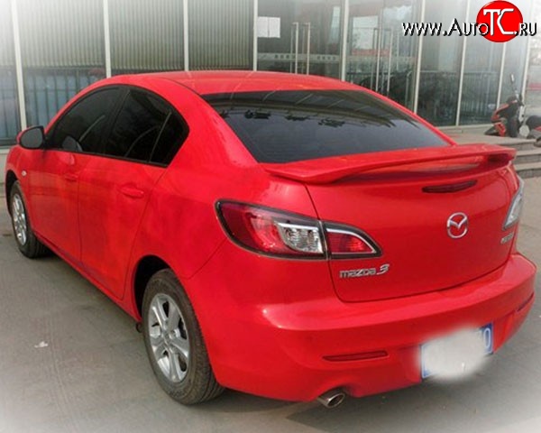 3 279 р. Спойлер M-VRS V2 Mazda 3/Axela BL дорестайлинг седан (2009-2011) (Неокрашенный)  с доставкой в г. Горно‑Алтайск