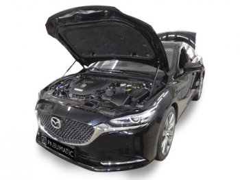 Упоры капота Pomogator Mazda 6 GJ 2-ой рестайлинг седан (2018-2024)