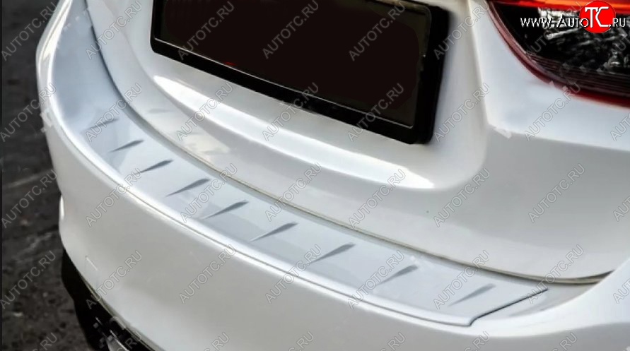 1 499 р. Накладка на бампер Tuning-Sport  Mazda 6  GJ (2012-2018) дорестайлинг седан, 1-ый рестайлинг седан (Поверхность текстурная)  с доставкой в г. Горно‑Алтайск