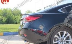 5 199 р. Лип спойлер Boomer Design Mazda 6 GJ дорестайлинг седан (2012-2015) (Неокрашенный)  с доставкой в г. Горно‑Алтайск. Увеличить фотографию 6