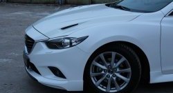 47 899 р. Капот пластиковый (с прорезаными жабрами) SkyActivSport MV-Tuning Mazda 6 GJ 2-ой рестайлинг седан (2018-2024) (Неокрашенный)  с доставкой в г. Горно‑Алтайск. Увеличить фотографию 9