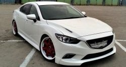 47 899 р. Капот пластиковый (с прорезаными жабрами) SkyActivSport MV-Tuning Mazda 6 GJ 2-ой рестайлинг седан (2018-2024) (Неокрашенный)  с доставкой в г. Горно‑Алтайск. Увеличить фотографию 5