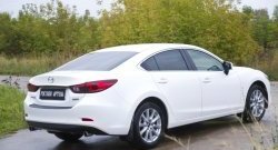 1 039 р. Накладка на задний бампер RA  Mazda 6  GJ (2012-2018) дорестайлинг седан, 1-ый рестайлинг седан  с доставкой в г. Горно‑Алтайск. Увеличить фотографию 3