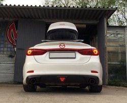 12 699 р. Диффузор заднего бампера Sport v1  Mazda 6  GJ (2015-2018) 1-ый рестайлинг седан (Неокрашенная)  с доставкой в г. Горно‑Алтайск. Увеличить фотографию 3