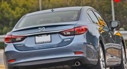 2 699 р. Лип спойлер M-VRS Mazda 6 GJ дорестайлинг седан (2012-2015) (Неокрашенный)  с доставкой в г. Горно‑Алтайск. Увеличить фотографию 3