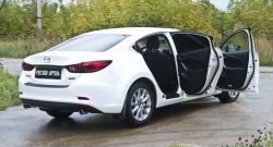 Накладки порожков салона RA Mazda 6 GJ дорестайлинг седан (2012-2015)  (Комплект (4 шт.))