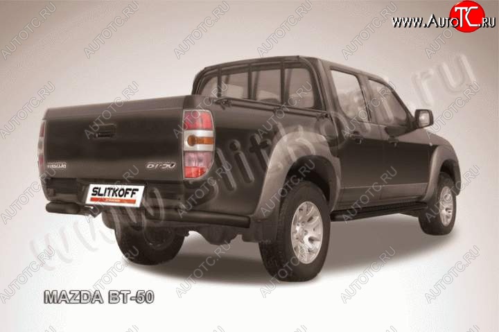 8 849 р. Уголки d76  Mazda BT-50 (2011-2015) (Цвет: серебристый)  с доставкой в г. Горно‑Алтайск