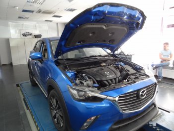 Упоры капота Russtal Mazda CX-3 DK дорестайлинг (2014-2018)