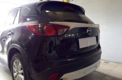 4 149 р. Накладка на задний бампер СТ v2 v2 Mazda CX-5 KE рестайлинг (2015-2017) (Неокрашенная)  с доставкой в г. Горно‑Алтайск. Увеличить фотографию 5