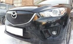 2 299 р. Нижняя сетка на бампер Russtal (черная) Mazda CX-5 KE дорестайлинг (2011-2014)  с доставкой в г. Горно‑Алтайск. Увеличить фотографию 2