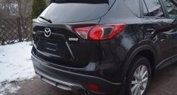 5 699 р. Лип спойлер CT Mazda CX-5 KE дорестайлинг (2011-2014) (Неокрашенный)  с доставкой в г. Горно‑Алтайск. Увеличить фотографию 6