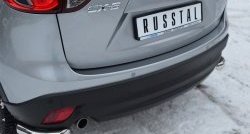 18 499 р. Защита заднего бампера (Ø63 мм уголки, нержавейка) SLITKOFF Mazda CX-5 KE дорестайлинг (2011-2014)  с доставкой в г. Горно‑Алтайск. Увеличить фотографию 2