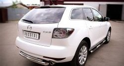 20 749 р. Защита заднего бампера (Ø76 и 42 мм, нержавейка) SLITKOFF  Mazda CX-7  ER (2010-2012) рестайлинг  с доставкой в г. Горно‑Алтайск. Увеличить фотографию 4