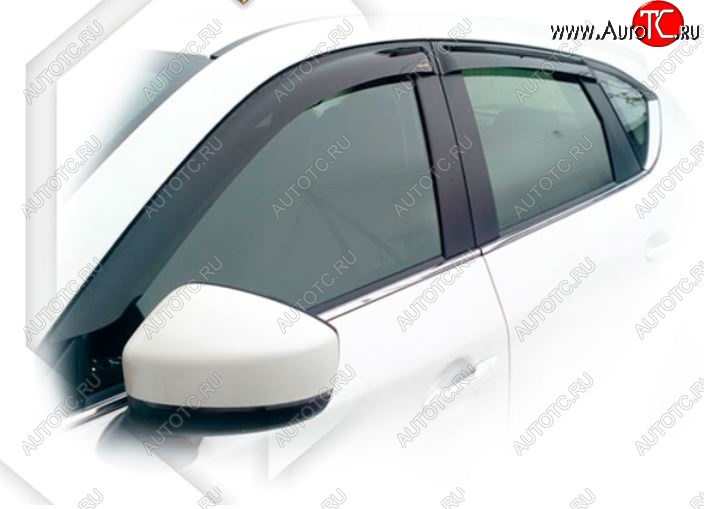 1 989 р. Дефлектора окон CA-Plastic  Mazda CX-5  KF (2016-2025) (Classic полупрозрачный, Без хром.молдинга)  с доставкой в г. Горно‑Алтайск