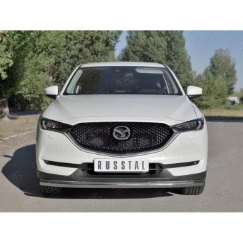 14 699 р. Одинарная защита переднего бампера SLITKOFF диаметром 63 мм Mazda CX-5 KF (2016-2024)  с доставкой в г. Горно‑Алтайск. Увеличить фотографию 3