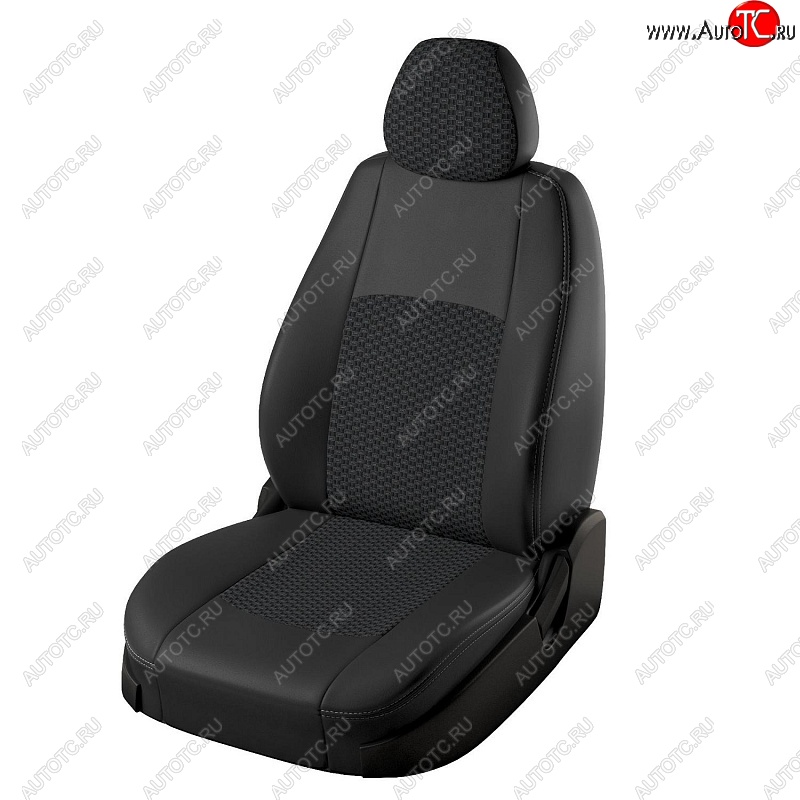 6 199 р. Чехлы для сидений Lord Autofashion Турин (экокожа, жаккард) Mazda CX-5 KF (2016-2024) (Чёрный, вставка жаккард Вега)  с доставкой в г. Горно‑Алтайск