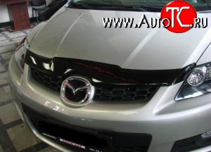 2 879 р. Дефлектор капота NovLine Mazda CX-7 ER дорестайлинг (2006-2010)  с доставкой в г. Горно‑Алтайск