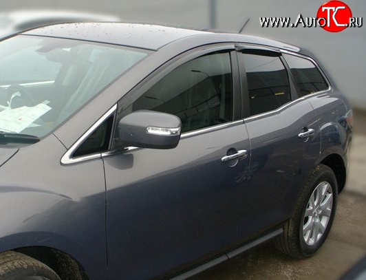 2 999 р. Дефлекторы окон (ветровики) Novline 4 шт Mazda CX-7 ER дорестайлинг (2006-2010)  с доставкой в г. Горно‑Алтайск