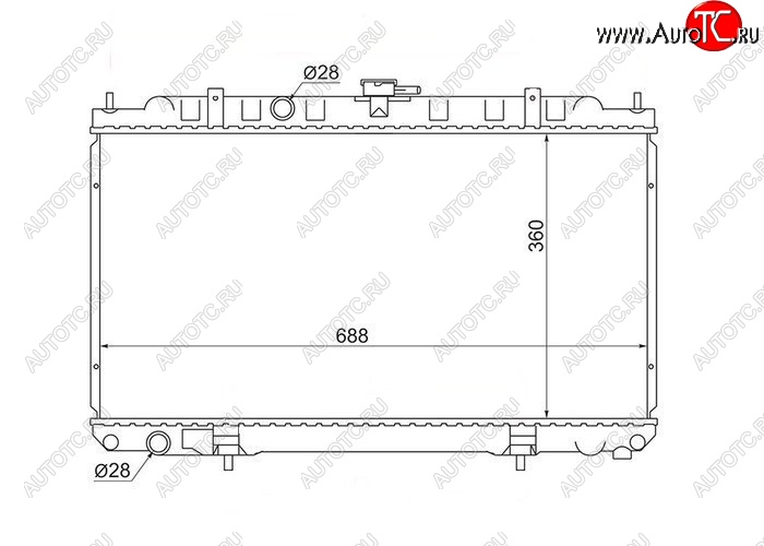 5 549 р. Радиатор двигателя (пластинчатый, МКПП) SAT Nissan AD Y11 (1999-2008)  с доставкой в г. Горно‑Алтайск