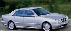 8 149 р. Пороги накладки AMG E55 Mercedes-Benz E-Class W210 дорестайлинг седан (1996-1999) (Неокрашенные)  с доставкой в г. Горно‑Алтайск. Увеличить фотографию 1