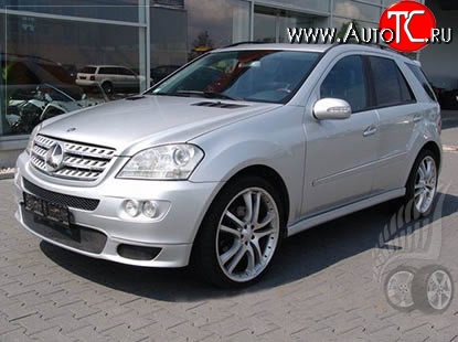 16 499 р. Накладка на передний бампер BRABUS Mercedes-Benz ML class W164 дорестайлинг (2005-2008) (Неокрашенная)  с доставкой в г. Горно‑Алтайск