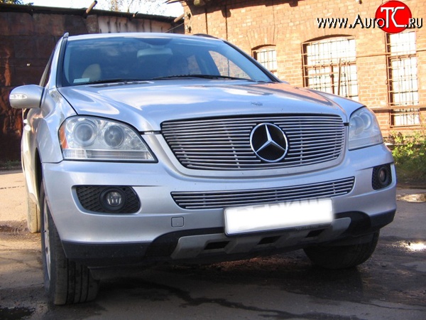 9 399 р. Декоративная вставка решетки радиатора Berkut Mercedes-Benz ML class W164 дорестайлинг (2005-2008)  с доставкой в г. Горно‑Алтайск