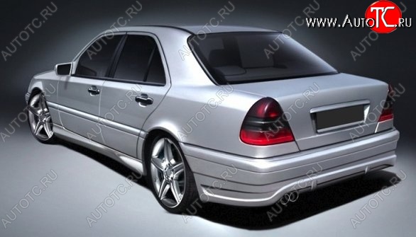 13 049 р. Задний бампер CSR Mercedes-Benz C-Class W202 дорестайлинг седан (1993-1997) (Неокрашенный)  с доставкой в г. Горно‑Алтайск