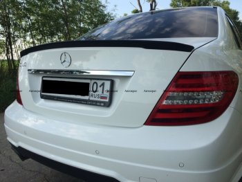 3 399 р. Лип спойлер АВТОКРАТ  Mercedes-Benz C-Class  W204 (2007-2015) дорестайлинг седан, рестайлинг седан (Неокрашенный)  с доставкой в г. Горно‑Алтайск. Увеличить фотографию 2