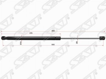 Упор капота SAT (газовый) Mercedes-Benz (Мерседес-Бенс) C-Class (с-класс)  W204 (2007-2015) W204 дорестайлинг седан, рестайлинг седан