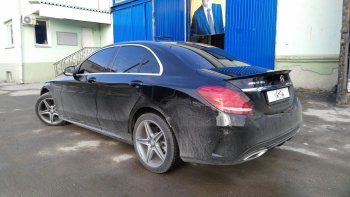 3 399 р. Лип спойлер АВТОКРАТ Mercedes-Benz C-Class W205 дорестайлинг седан (2015-2018) (Неокрашенный)  с доставкой в г. Горно‑Алтайск. Увеличить фотографию 5