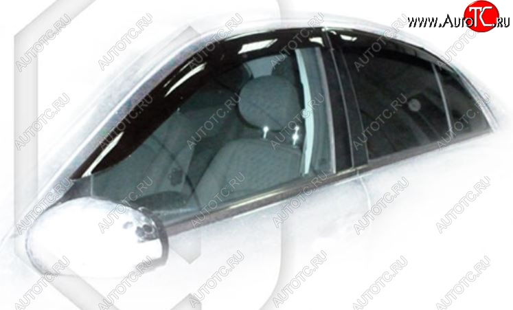 1 989 р. Дефлектора окон CA-Plastic  Mercedes-Benz E-Class  W211 (2002-2009) дорестайлинг седан, рестайлинг седан (Classic полупрозрачный, Без хром.молдинга)  с доставкой в г. Горно‑Алтайск