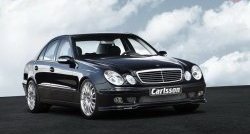 11 399 р. Накладка Carlsson на передний бампер Mercedes-Benz E-Class W211 дорестайлинг седан (2002-2006) (Неокрашенная)  с доставкой в г. Горно‑Алтайск. Увеличить фотографию 5