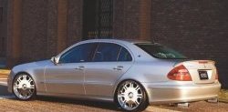 5 599 р. Лип спойлер CT Mercedes-Benz E-Class W211 дорестайлинг седан (2002-2006) (Неокрашенный)  с доставкой в г. Горно‑Алтайск. Увеличить фотографию 3