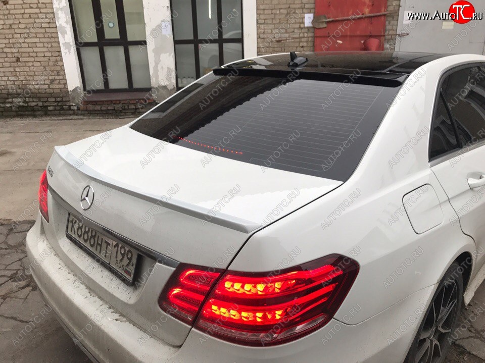 3 399 р. Козырек на заднее стекло АВТОКРАТ  Mercedes-Benz E-Class  W212 (2009-2017) дорестайлинг седан, рестайлинг седан (Неокрашенный)  с доставкой в г. Горно‑Алтайск