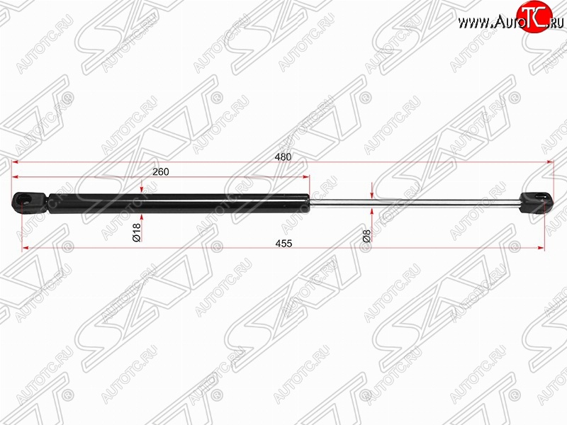 569 р. Упор капота SAT (газовый)  Mercedes-Benz E-Class  W212 (2009-2012) дорестайлинг седан  с доставкой в г. Горно‑Алтайск