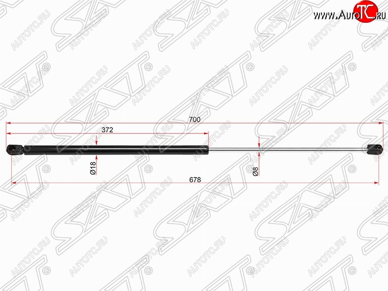 699 р. Газовый упор капота SAT  Mercedes-Benz S class  W220 (1998-2005)  с доставкой в г. Горно‑Алтайск