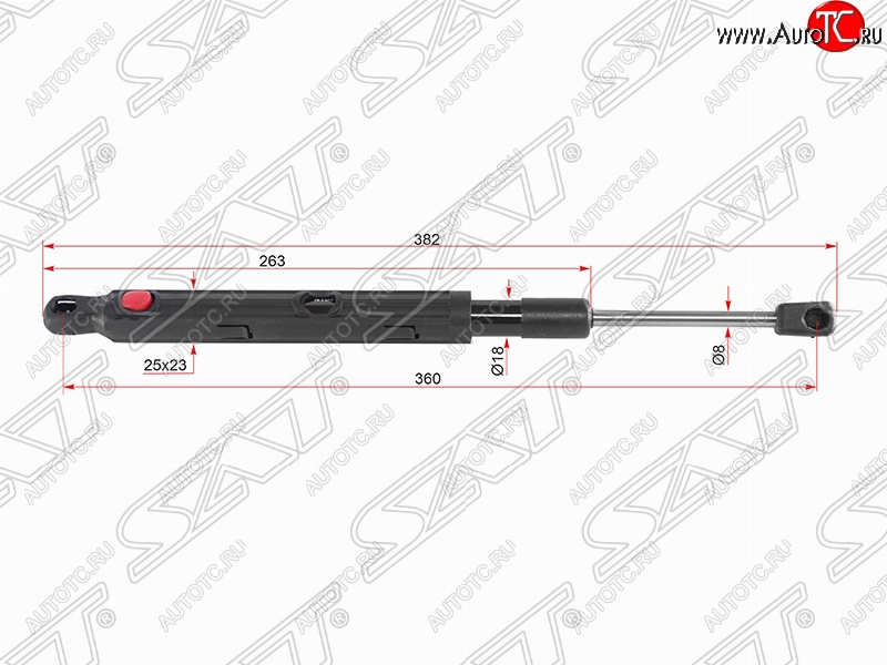 2 089 р. Правый упор капота SAT  Mercedes-Benz S class  W222 (2013-2017) седан гибрид дорестайлинг  с доставкой в г. Горно‑Алтайск