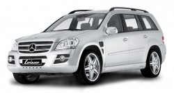 22 499 р. Пластиковые пороги Lorinser Mercedes-Benz GL class X164 дорестайлинг (2006-2009) (Неокрашенные)  с доставкой в г. Горно‑Алтайск. Увеличить фотографию 2