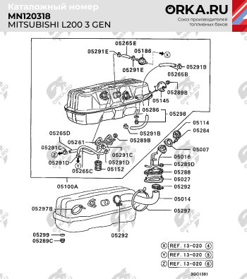 17 999 р. Бак топливный BAKPLAST (75 л, пластиковый)  Mitsubishi L200 ( 3 K6T-K7T,  3 K74T) (1996-2006) дорестайлинг, рестайлинг  с доставкой в г. Горно‑Алтайск. Увеличить фотографию 6