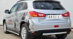 17 549 р. Одинарная защита заднего бампера из трубы диаметром 63 мм SLITKOFF Mitsubishi ASX 1-ый рестайлинг (2013-2016)  с доставкой в г. Горно‑Алтайск. Увеличить фотографию 4