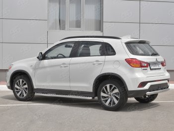 14 749 р. Защита заднего бампера (Ø63 мм, нержавейка) RUSSTAL  Mitsubishi ASX (2017-2020) 2-ой рестайлинг  с доставкой в г. Горно‑Алтайск. Увеличить фотографию 2