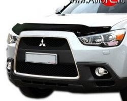 Дефлектор капота NovLine long Mitsubishi ASX дорестайлинг (2010-2012)