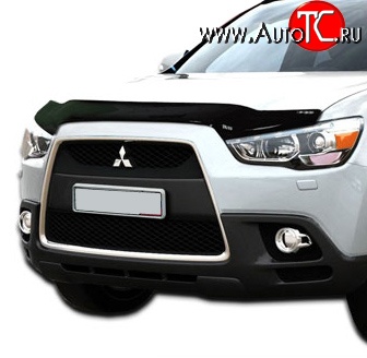 2 879 р. Дефлектор капота NovLine long Mitsubishi ASX дорестайлинг (2010-2012)  с доставкой в г. Горно‑Алтайск