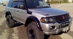 26 849 р. Накладки на колёсные арки RA (комплект)  Mitsubishi Challenger  K9-W (1996-2001) (Покрытие глянец (под окраску), Неокрашенные)  с доставкой в г. Горно‑Алтайск. Увеличить фотографию 7