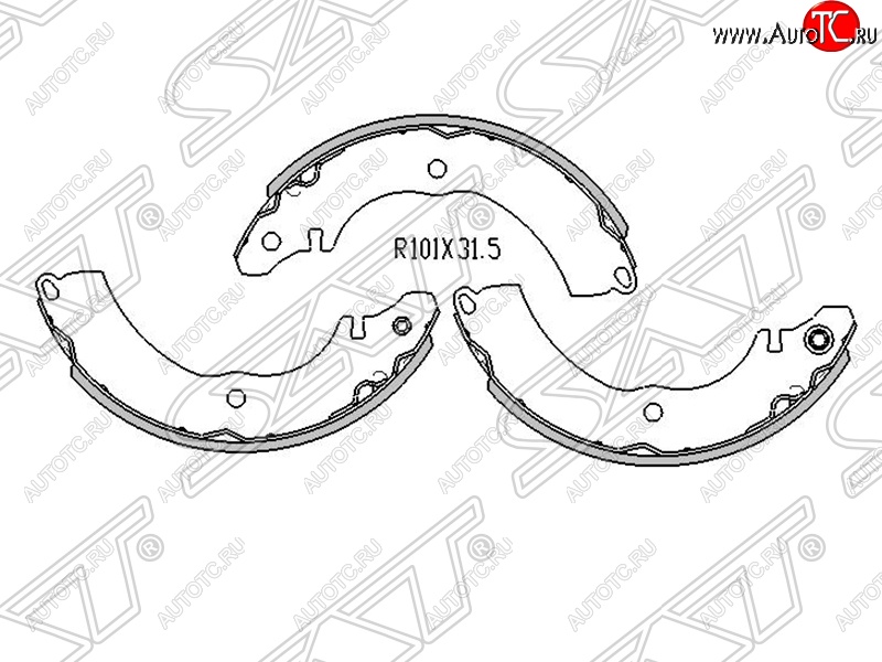 1 299 р. Колодки тормозные SAT (задние)  Mitsubishi Colt ( Z20, Z30 хэтчбэк 3 дв.,  Z30) - Lancer  9  с доставкой в г. Горно‑Алтайск