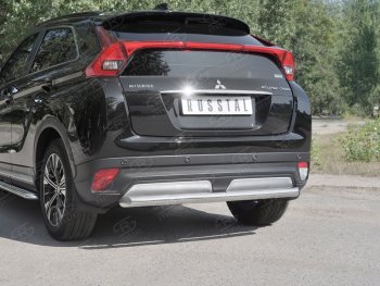 14 399 р. Защита заднего бампера (Ø63 мм, нержавейка) SLITKOFF  Mitsubishi Eclipse Cross  GK (2017-2021) дорестайлинг  с доставкой в г. Горно‑Алтайск. Увеличить фотографию 4